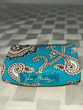 Vera Bradley Turquoise Paisley Lipstick Case